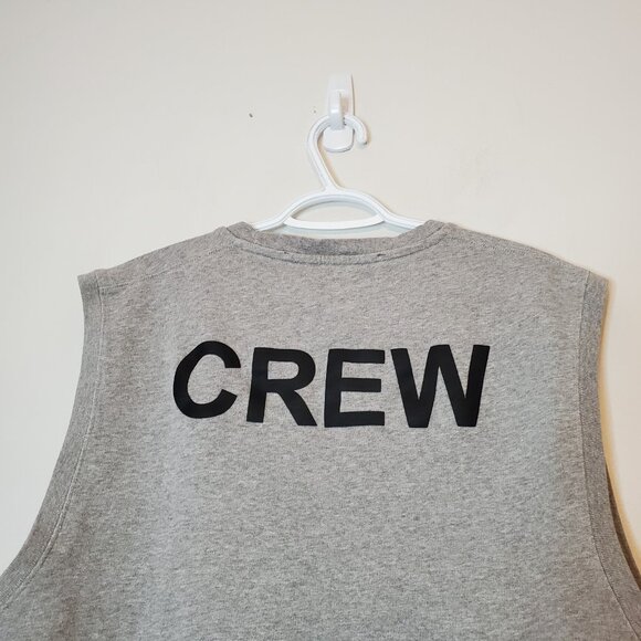 Hood By Air HBA Crew Sleevless Sweatshirt Gray Size L - Picture 4 of 9